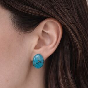NWT Turquoise Stone Stud Earrings 💙 | Biodemia
